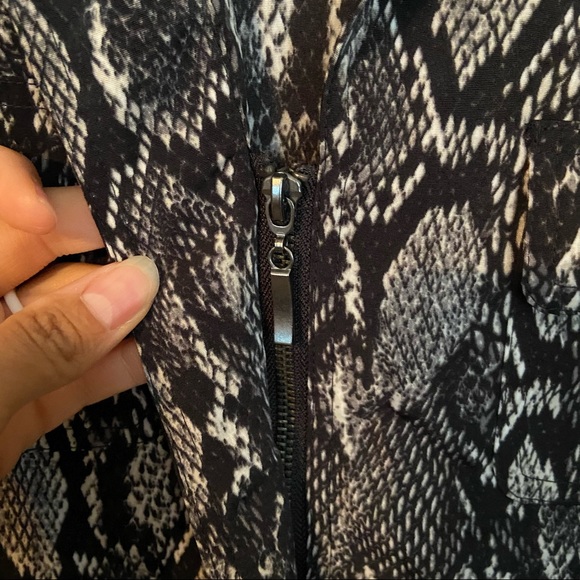 • New York & Company • belted snakeskin military dress - Picture 6 of 9